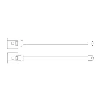 Kit de contact avertisseur, usure des plaquettes de freins DELPHI LZ0249