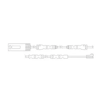 Kit de contact avertisseur, usure des plaquettes de freins DELPHI LZ0253