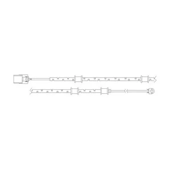Kit de contact avertisseur, usure des plaquettes de freins DELPHI LZ0254