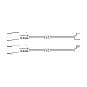 Kit de contact avertisseur, usure des plaquettes de freins DELPHI LZ0256