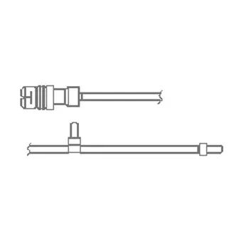 Kit de contact avertisseur, usure des plaquettes de freins DELPHI