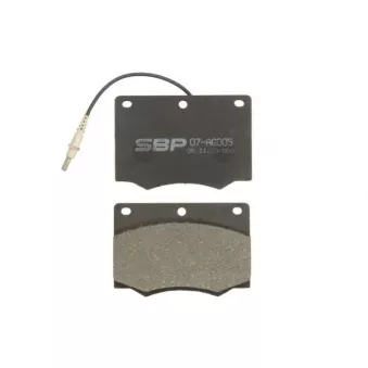 Jeu de 4 plaquettes de frein avant SBP 07-AG005