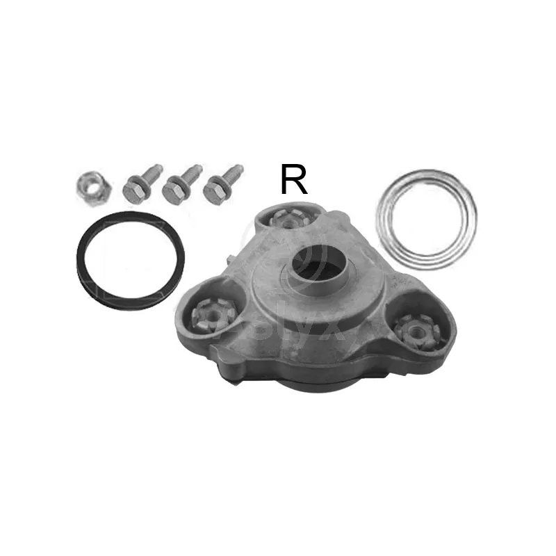Kit de réparation, coupelle de suspension avant droit Aslyx AS-203236