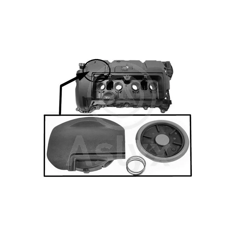 Diaphragme, ventilation du carter-moteur Aslyx AS-535658
