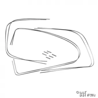 Kit moulure pour 4 vitre fixes 'Deluxe' (moulure alu) YOUNG PARTS 0317-3