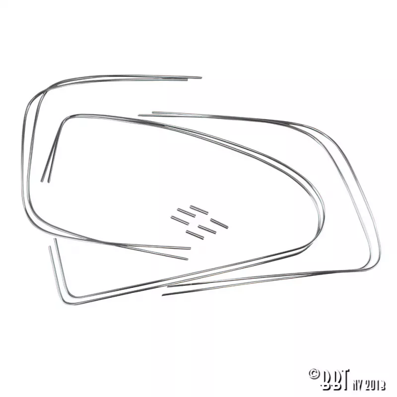 Kit moulure pour 4 vitre fixes 'Deluxe' (moulure alu) YOUNG PARTS 0317-3