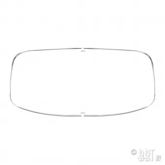 Kit moulure pour pare-brise 'Deluxe' (moulure alu) YOUNG PARTS 0317-800