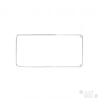 Kit moulure pour vitre latérale au milieu avec déflecteur 'Deluxe' (moulure alu) YOUNG PARTS 0317-820