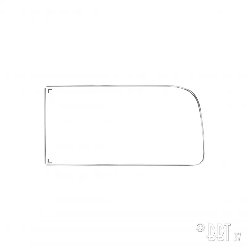 Kit moulure pour vitre latérale arrière gauche avec déflecteur 'Deluxe' (moulure alu) YOUNG PARTS 0317-840