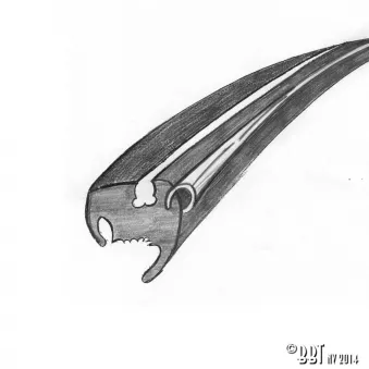 Joint vitre arrière 'Deluxe' YOUNG PARTS 0332