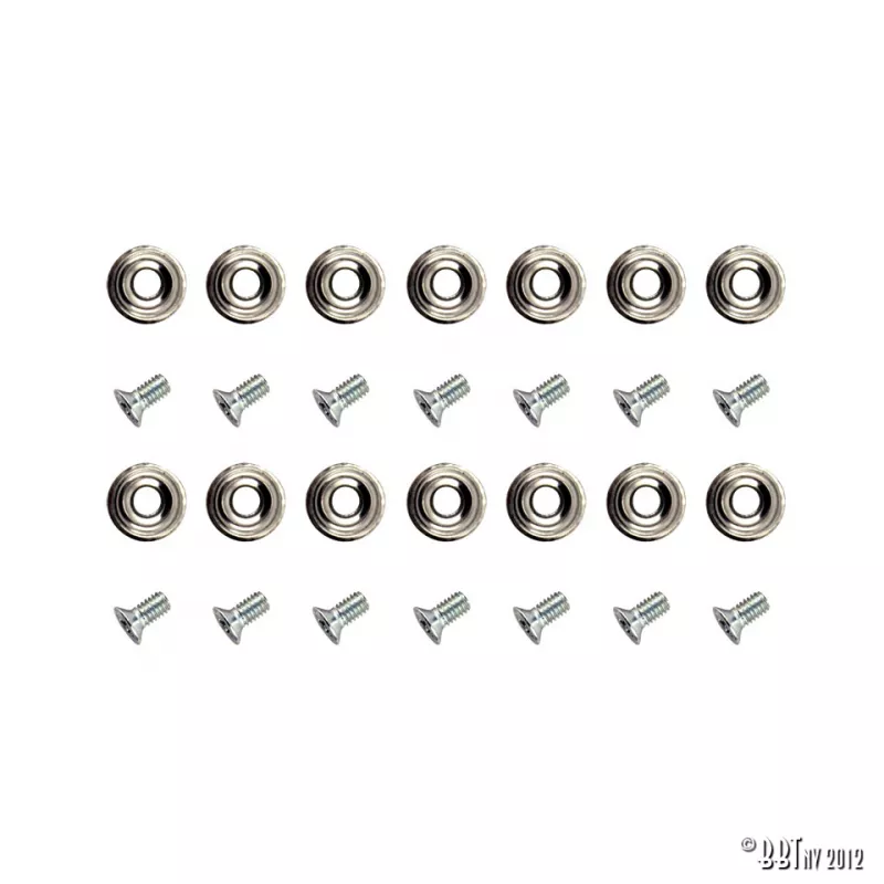 Kit de vis pour lamelle couvrante bande de tension, repro, 14 pièces YOUNG PARTS 0386-480