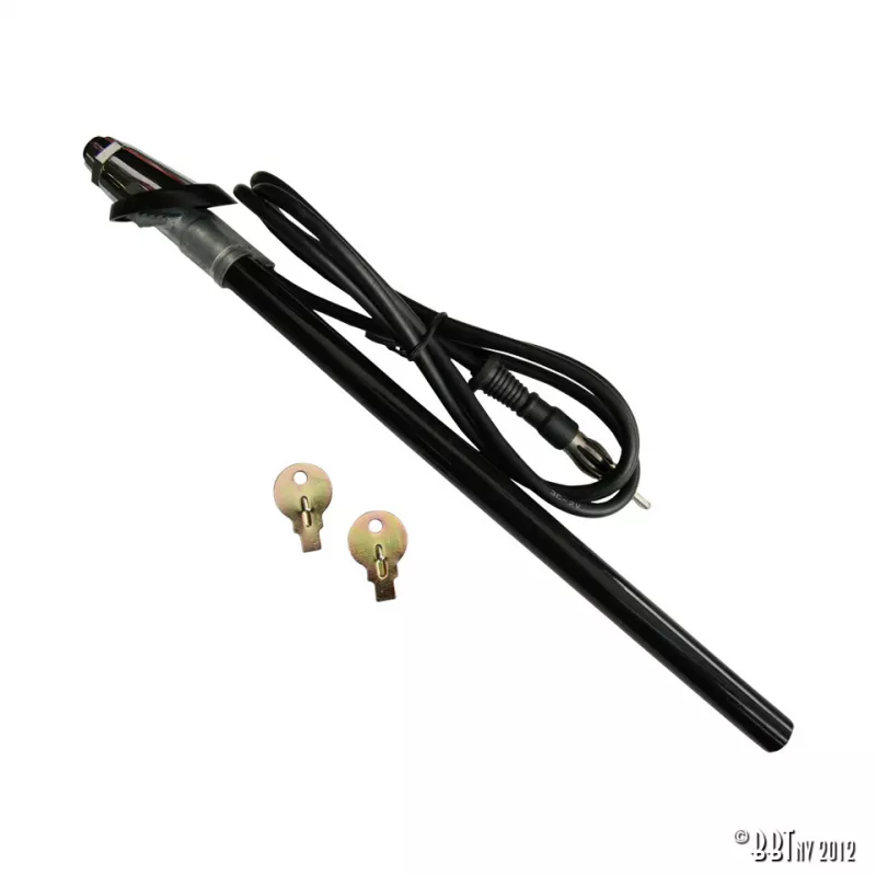 Antenne avec pied incliné chromé YOUNG PARTS 0432-5