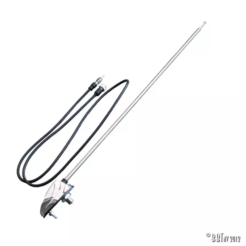 Antenne base chromée, montage 1 point YOUNG PARTS 0432-700