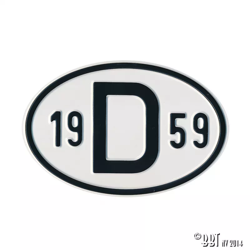 Plaquette D 1959 YOUNG PARTS 0499-459