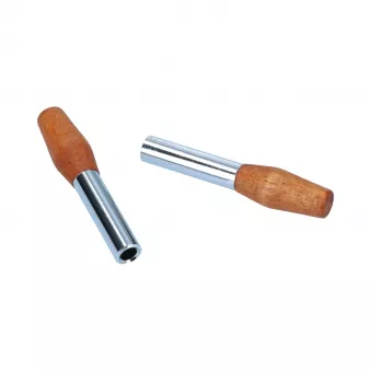 Boutons de verrouillage chrome/bois YOUNG PARTS 0512