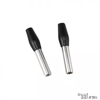 Boutons de verrouillage chrome/noir YOUNG PARTS 0512-1