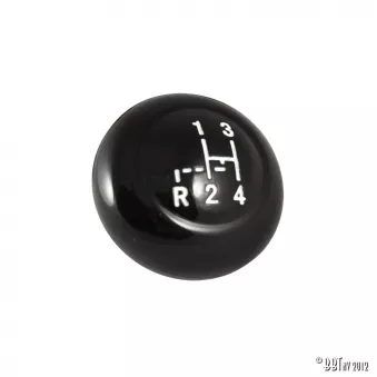 Bouton levier de vitesse 7mm Noir - Vintage Speed YOUNG PARTS 0514-730
