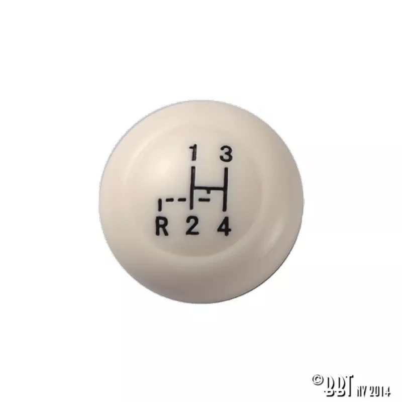 Bouton levier de vitesse 12mm ivoire - Vintage Speed YOUNG PARTS 0514-755