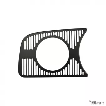 Grill dans dash pour 1 instrument 80mm gauche, noir YOUNG PARTS 0525-611