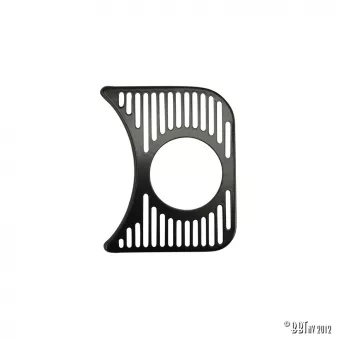Grill dans dash pour 1 instrument 52mm droite, noir YOUNG PARTS 0525-615