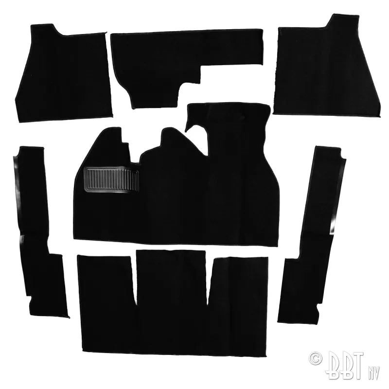 Kit moquette, Cox, noir YOUNG PARTS 0536