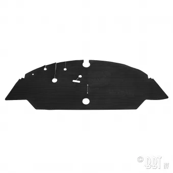 Tapis de sol avant en caoutchouc (noir) YOUNG PARTS 0538-55