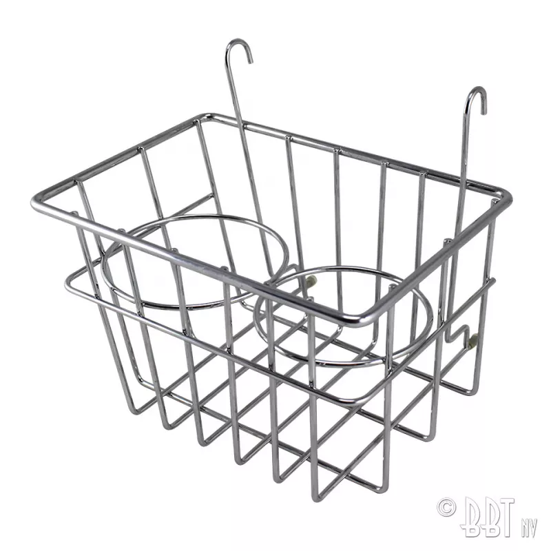 Panier de rangement avec porte-gobelets, chromé YOUNG PARTS 0548-220