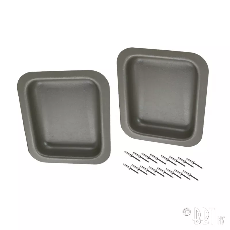 Bac panneaux de porte avant, PVC, gris, par pair YOUNG PARTS 0552-010