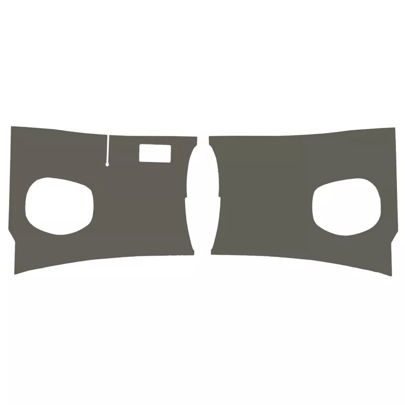 Panneaux plastiquex gris, devant les pieds, par paire YOUNG PARTS 0552-050