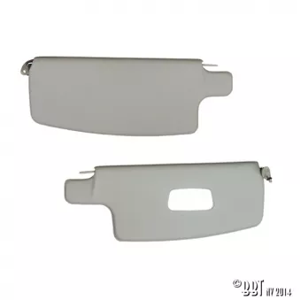 Pare-soleil, gauche et droite, blanc, avec mirroir YOUNG PARTS 0556-20