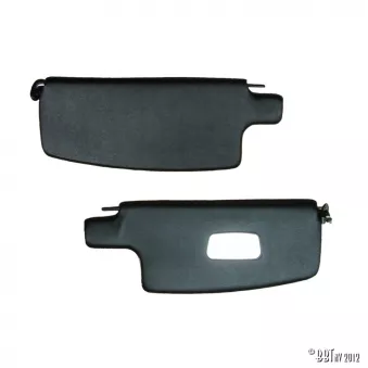 Pare-soleil, gauche et droite, noir, avec mirroir YOUNG PARTS 0556-23
