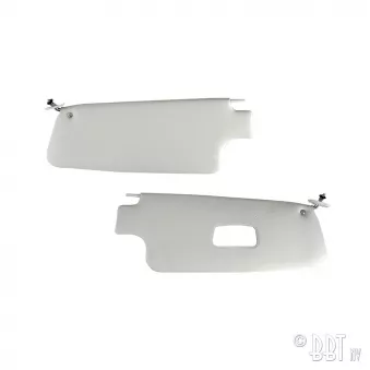 Pare-soleil cabrio - blanc / avec mirroir (paire) YOUNG PARTS 0557-10