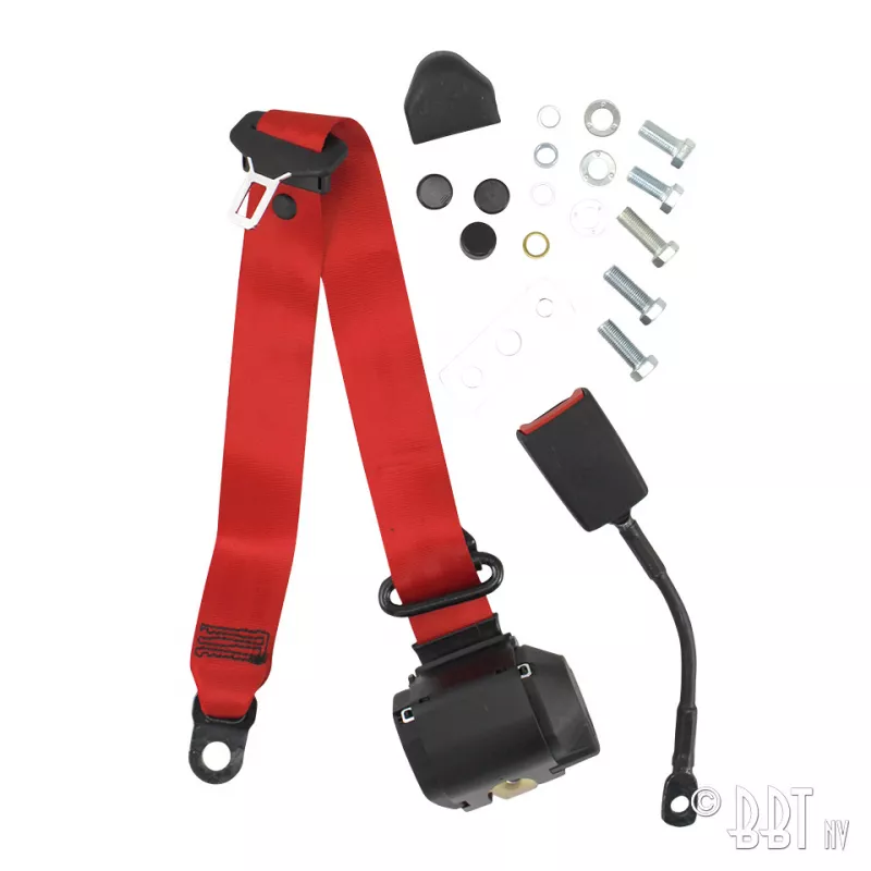 Ceinture universelle, à enrouleur - rouge, A l'unité YOUNG PARTS 0573-05