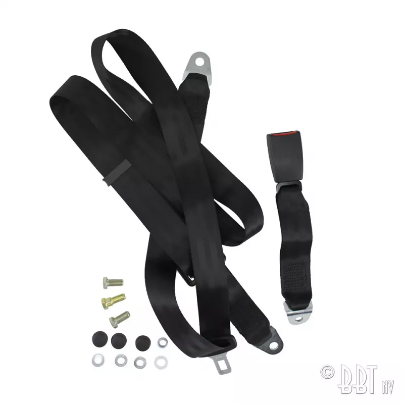 Ceinture de sécurité 3-points noir, avec conformité européene, A l'unité YOUNG PARTS 0573-150
