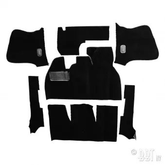 Kit moquette, Cox Cabriolet, noir YOUNG PARTS 0576