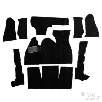 Kit moquette, Cox Cabriolet, noir YOUNG PARTS 0577