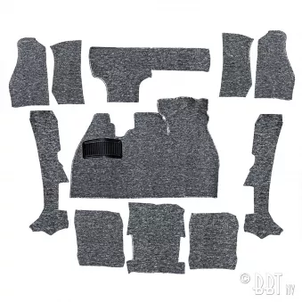 Kit moquette, Cox Cabriolet, gris YOUNG PARTS 0578