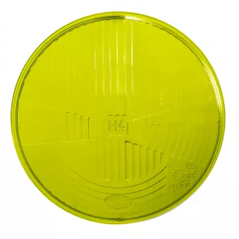 Verre phare avant Hella H4 jaune - LHD YOUNG PARTS 0613-610