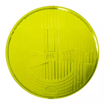 Verre phare avant Hella H4 jaune - RHD YOUNG PARTS 0613-611