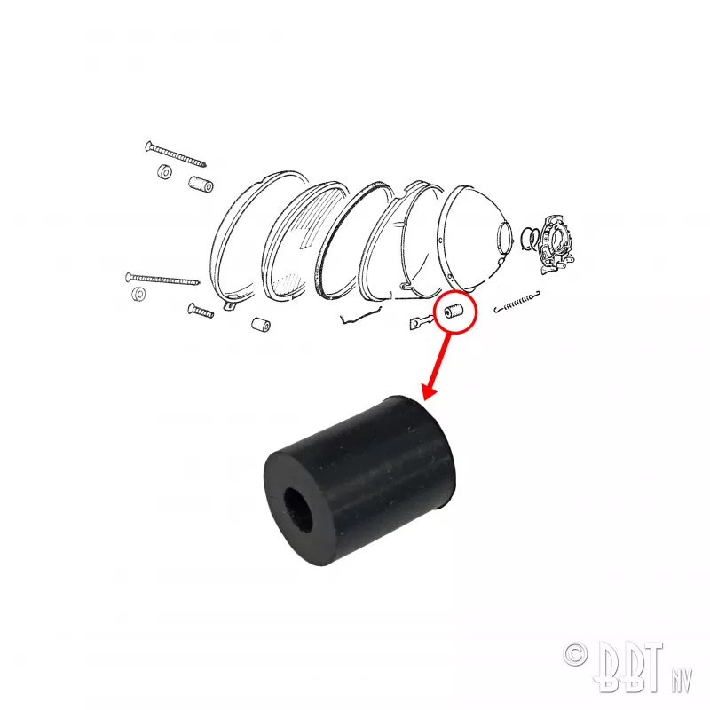 Caoutchouc pour montage vis de réglage phare YOUNG PARTS 0665-200