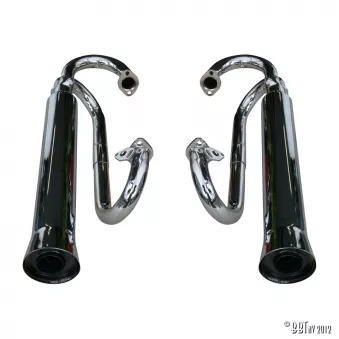 Echappement Dual Baja chromé YOUNG PARTS 1026