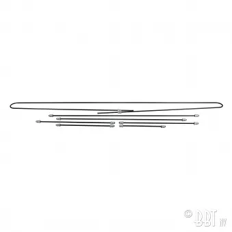 Kit tuyaux freins, swing, original YOUNG PARTS 1254-03