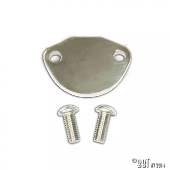 Plaque fermeture pompe à essence 'Vintage Speed' Type1 - inox YOUNG PARTS 1691-150