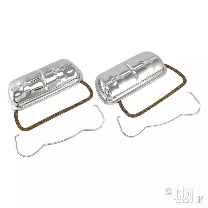 Cache culbuteurs d’origine chrome, avec clips, par paire YOUNG PARTS 1768