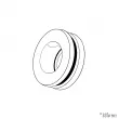 Caoutchouc axe d'essuie-glace (2pcs) YOUNG PARTS 2424 - Visuel 2