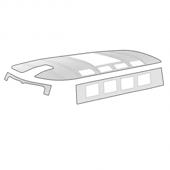 Ciel de toit, vinyle, pour toit ouvrant YOUNG PARTS 2910-10