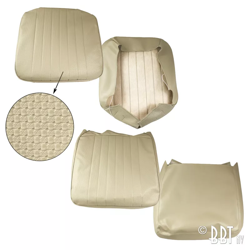 Housse de siège avant beige - basket weave - lignes verticales YOUNG PARTS 3165-501