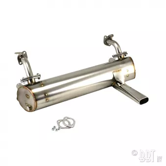 Echappement 25/30cv, Vintage Speed, sortie simple avec préchauffage, inox YOUNG PARTS 3280-050