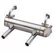 Echappement 25/30cv, Vintage Speed, sortie double avec préchauffage, inox YOUNG PARTS 3280-060 - Visuel 1