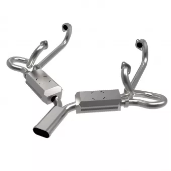 Echappement Sebring 25/30cv 'Vintage Speed' sans préchauffage / inox YOUNG PARTS 3280-080